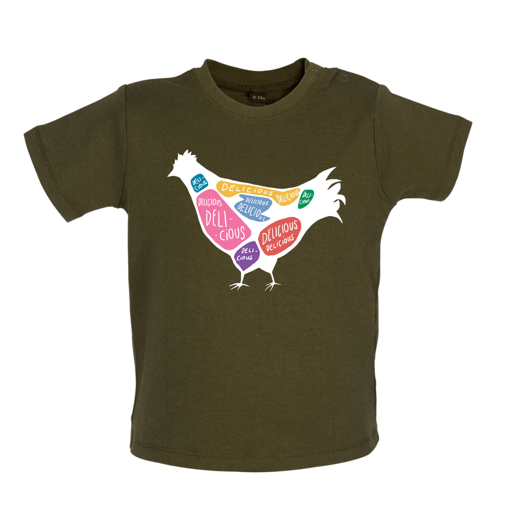 Delicious Chicken Baby T Shirt