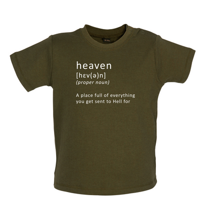 Funny Definition Heaven Baby T Shirt