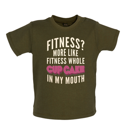 Fitness Cupcake In My Mouth Baby T Shirt