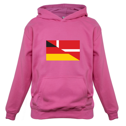 Half German Half Danish Flag Kids T Shirt