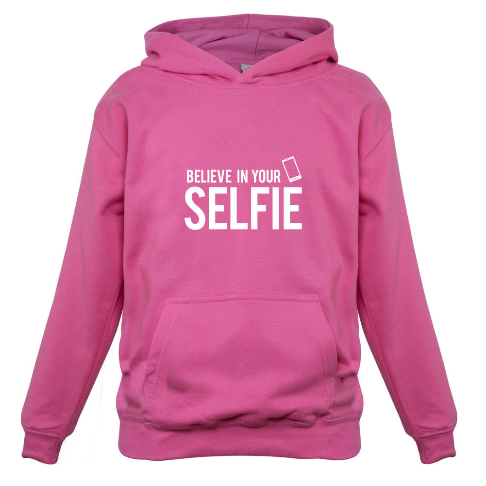 Believe In Your Selfie Kids T Shirt