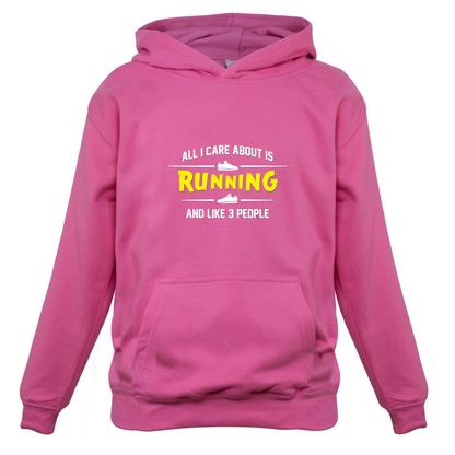 All I Care About Is Running Kids T Shirt