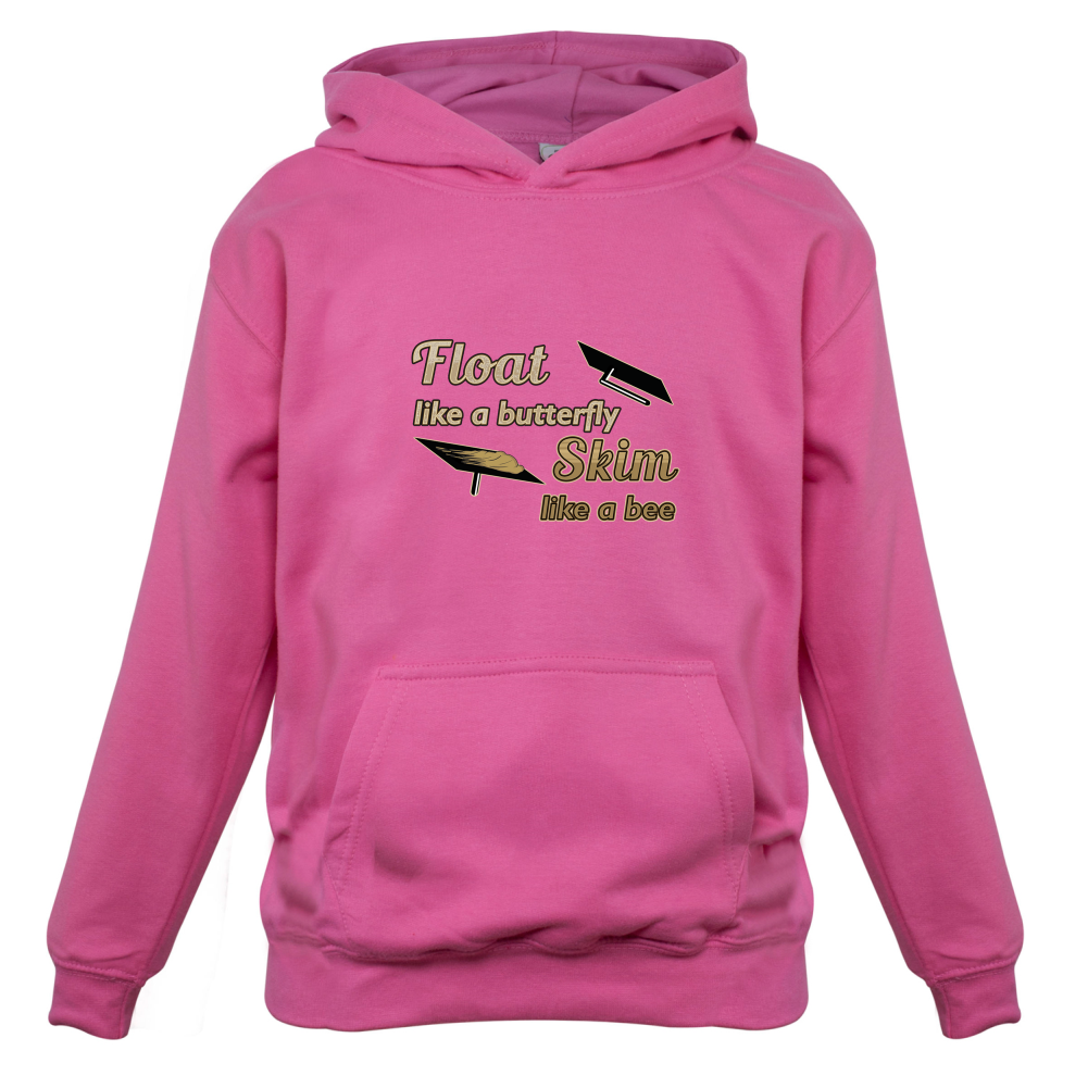 Float Like A Butterfly Skim Like A Bee Kids T Shirt