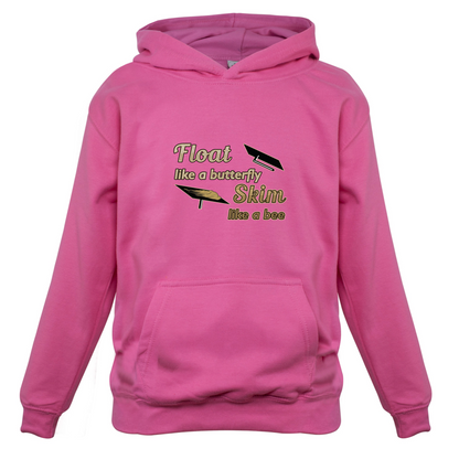 Float Like A Butterfly Skim Like A Bee Kids T Shirt