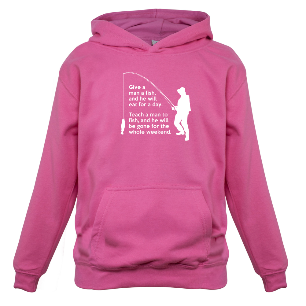 Fishing - He'll Be Gone For The Weekend Kids T Shirt