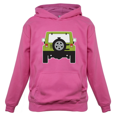 JW Rear Hyper Green Kids T Shirt