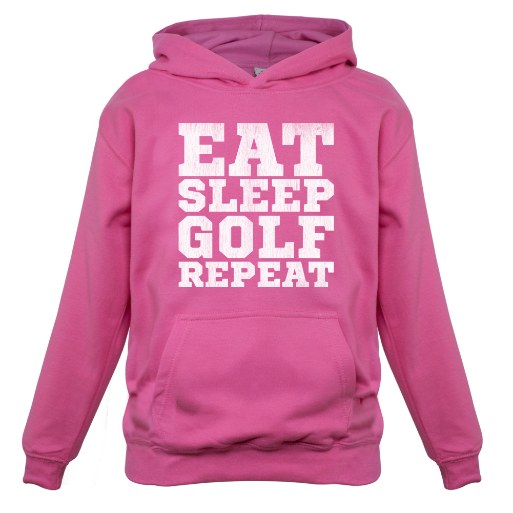 Eat Sleep Golf REPEAT Kids T Shirt