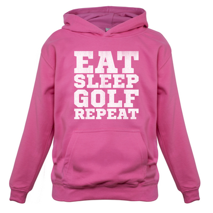 Eat Sleep Golf REPEAT Kids T Shirt