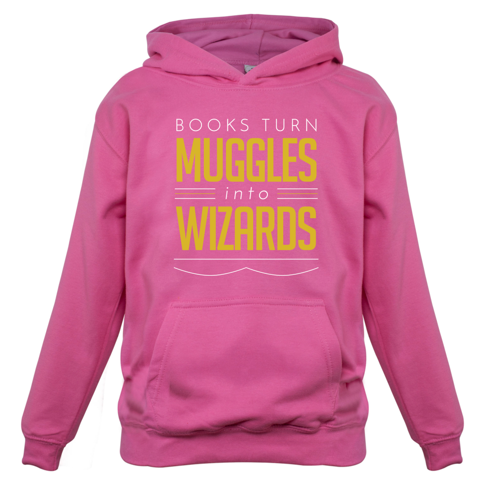 Books Turn Muggles Into Wizzards Kids T Shirt