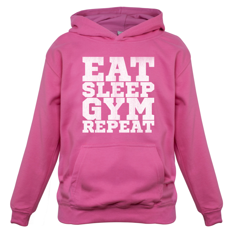 Eat Sleep Gym REPEAT Kids T Shirt