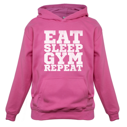Eat Sleep Gym REPEAT Kids T Shirt