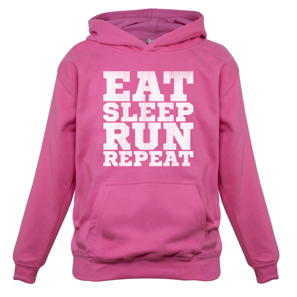 Eat Sleep Run REPEAT Kids T Shirt