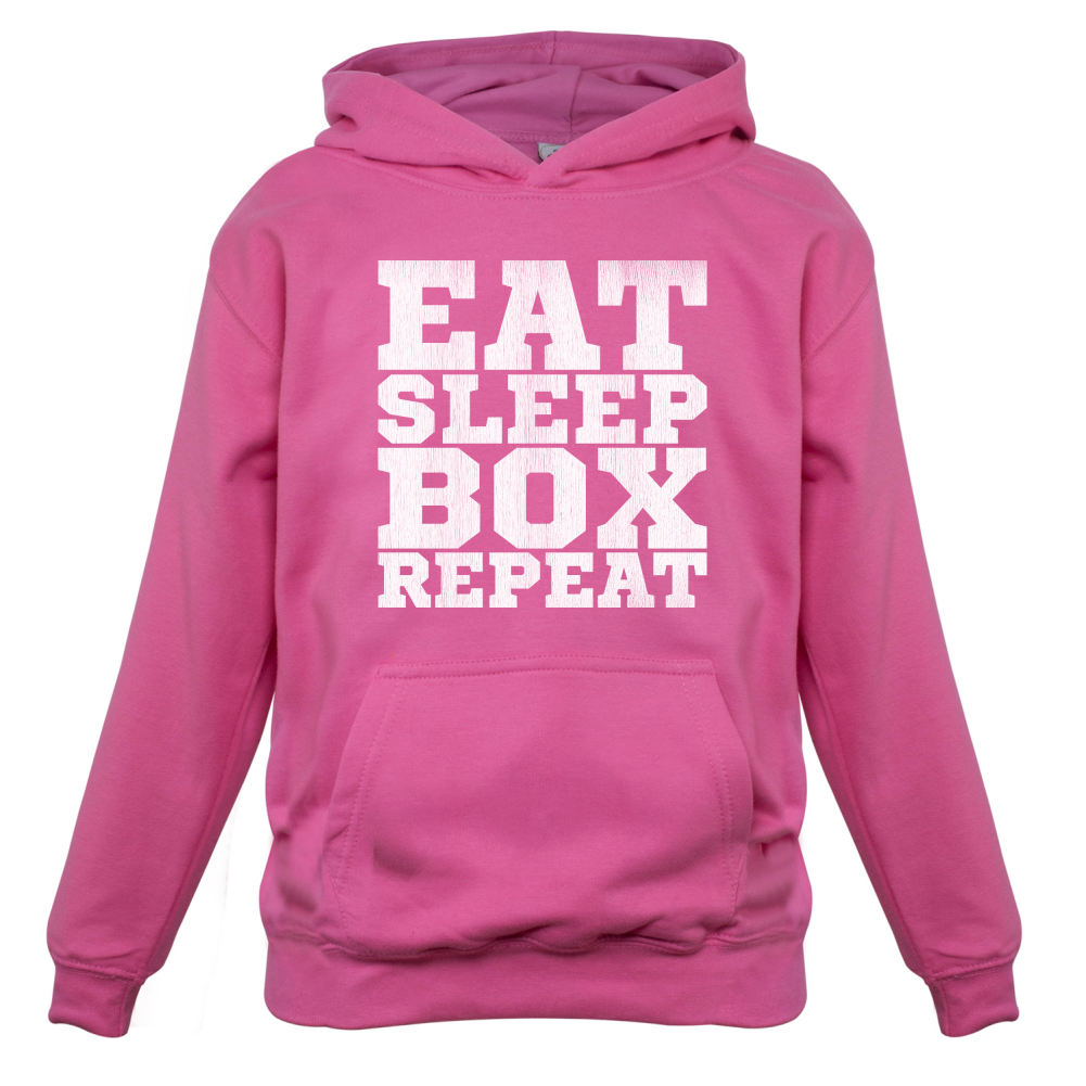 Eat Sleep Box REPEAT Kids T Shirt