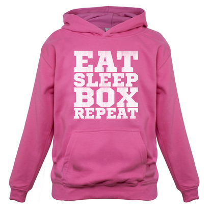 Eat Sleep Box REPEAT Kids T Shirt