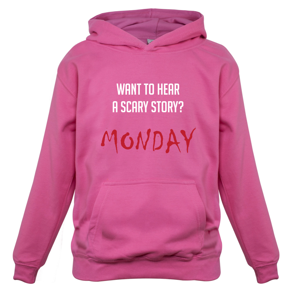 Scary Story, Monday Kids T Shirt