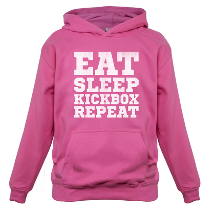 Eat Sleep Kickbox REPEAT Kids T Shirt