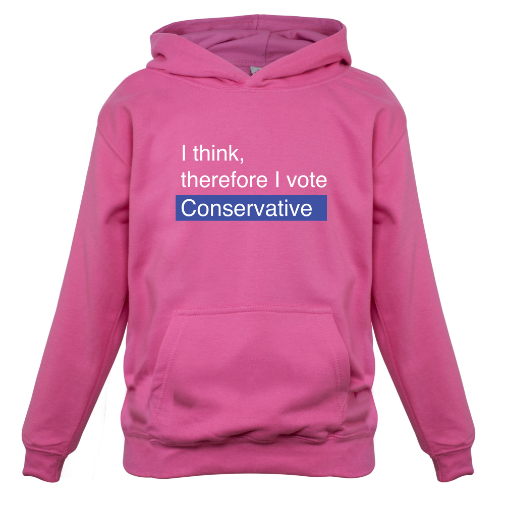 I think, therefore I vote Conservative Kids T Shirt