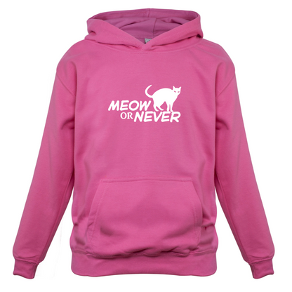 Meow Or Never Kids T Shirt