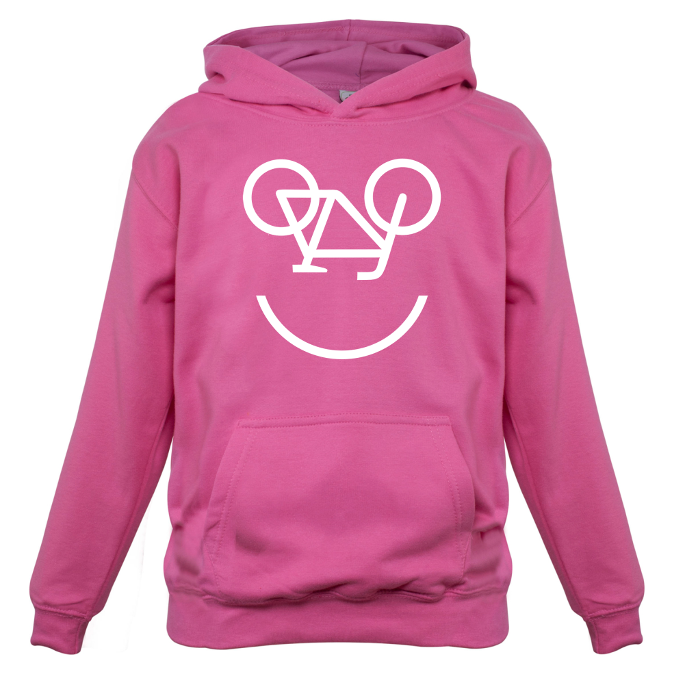 Bicycle Smiley Face Kids T Shirt