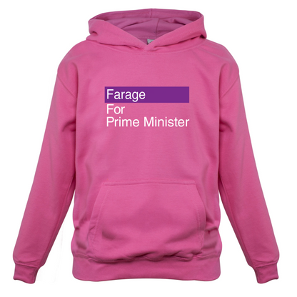 Farage for Prime Minister Kids T Shirt