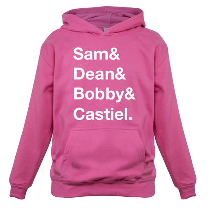 Sam & Dean & Bobby & Castiel Kids T Shirt