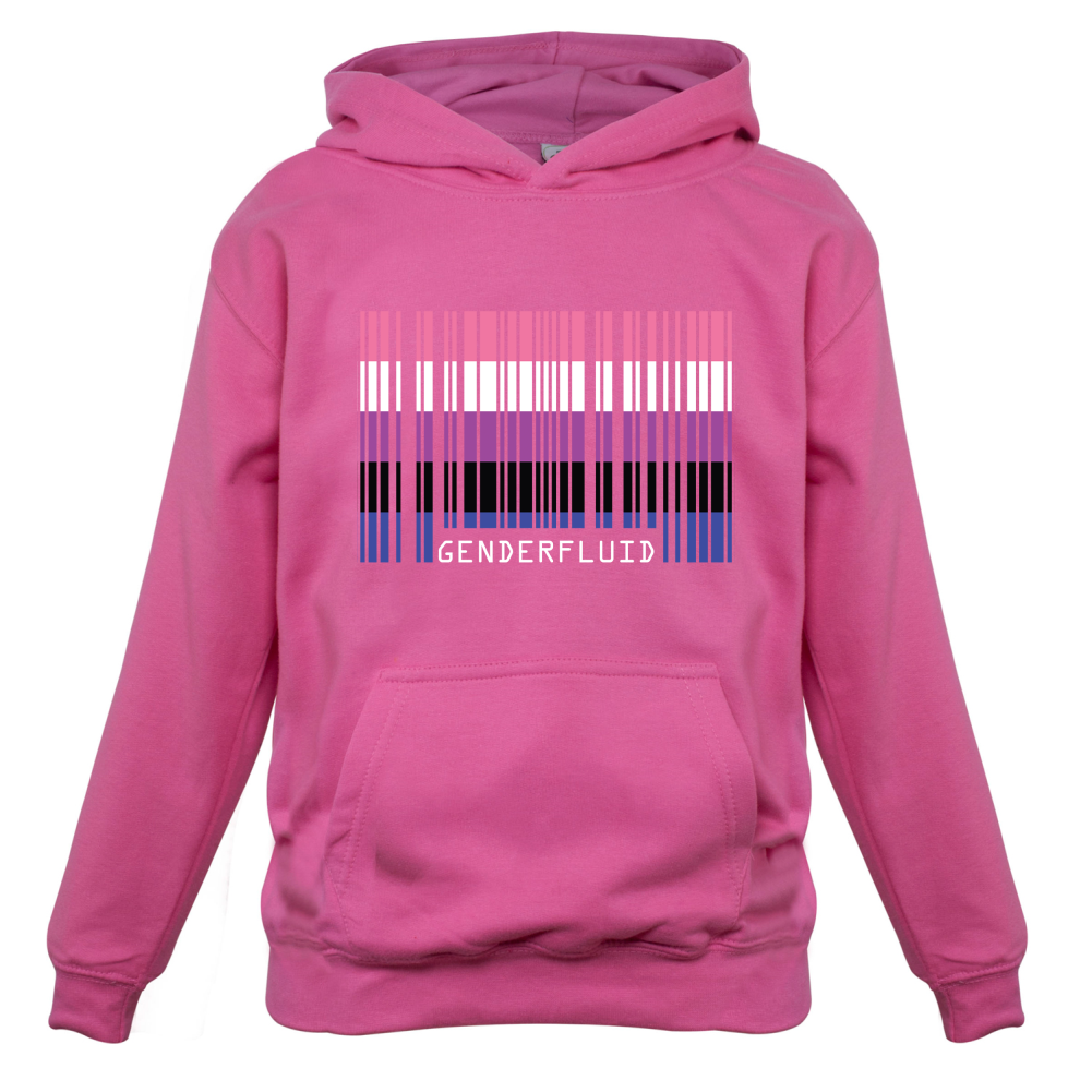 LGBT Barcode Flags - Gender Fluid Kids T Shirt
