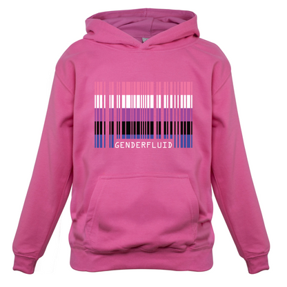 LGBT Barcode Flags - Gender Fluid Kids T Shirt