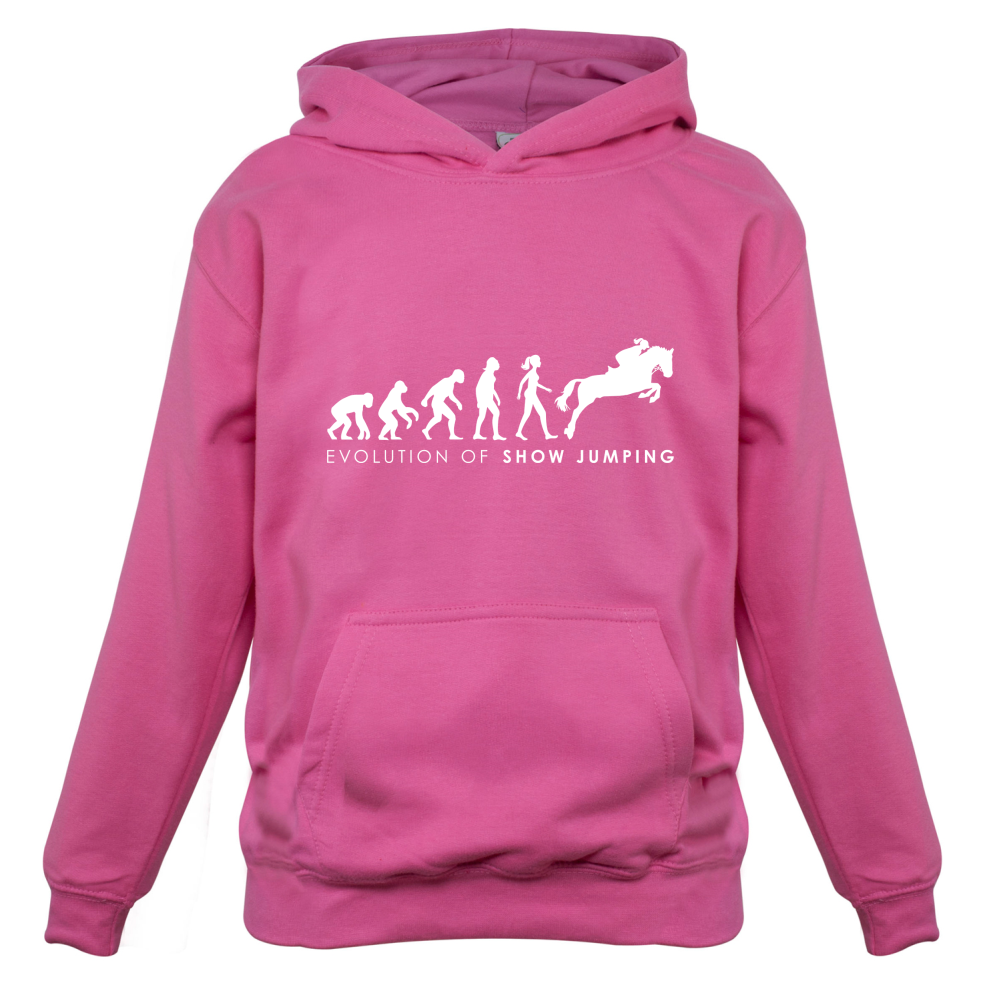 Evolution Of Woman Show Jumping Kids T Shirt
