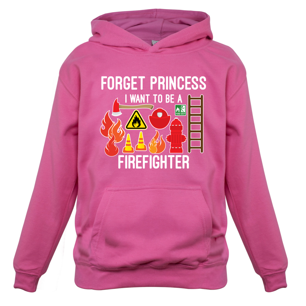 Forget Princess FireFighter Kids T Shirt