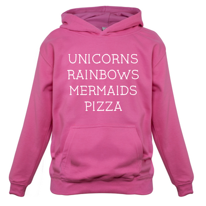 Unicorn, Rainbows, Mermaids Kids T Shirt