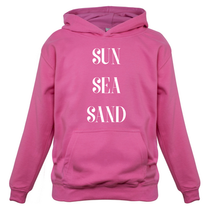 Sun Sea Sand Kids T Shirt