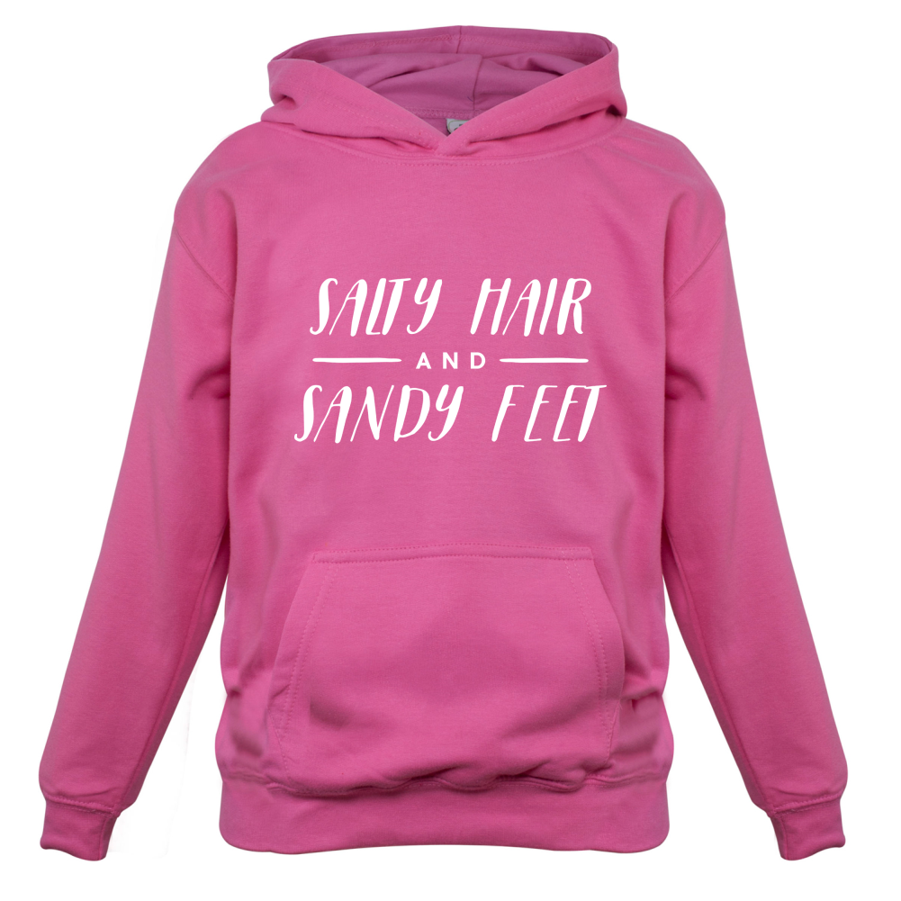 Salty Hair And Sandy Feet Kids T Shirt