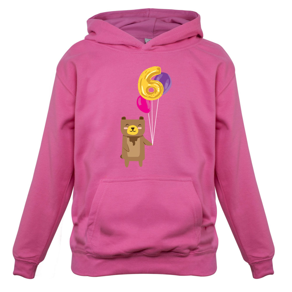 6th Birthday Bear Kids T Shirt