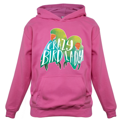 Crazy Bird Lady Kids T Shirt