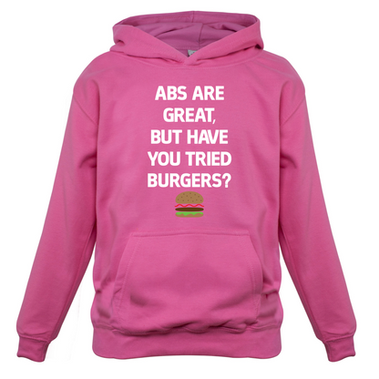 Abs Are Great, Burgers Kids T Shirt
