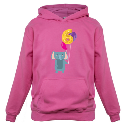 6th Birthday Elephant Kids T Shirt