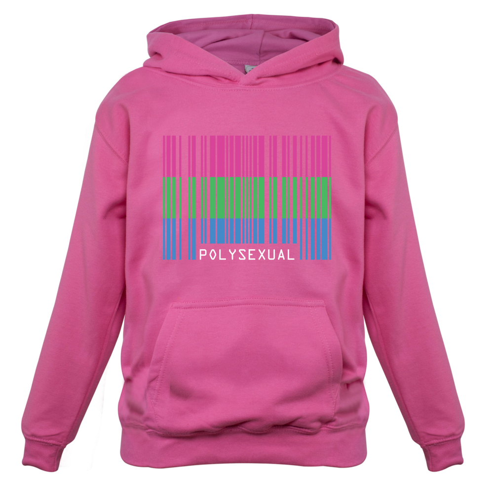 LGBT Barcode Flags - PolySexual Kids T Shirt