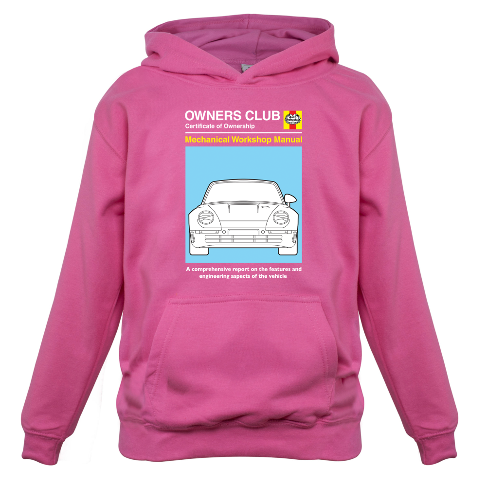 Car Owners Manual 959 Turbo Kids T Shirt