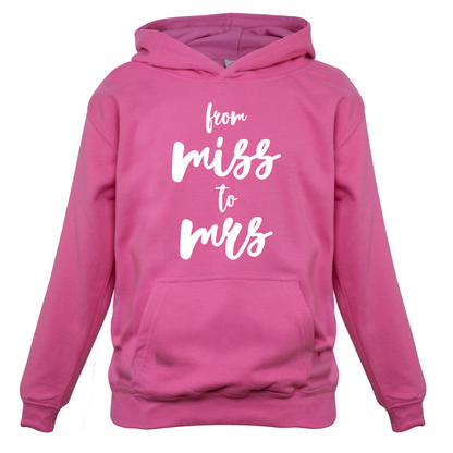From Miss To Mrs Kids T Shirt