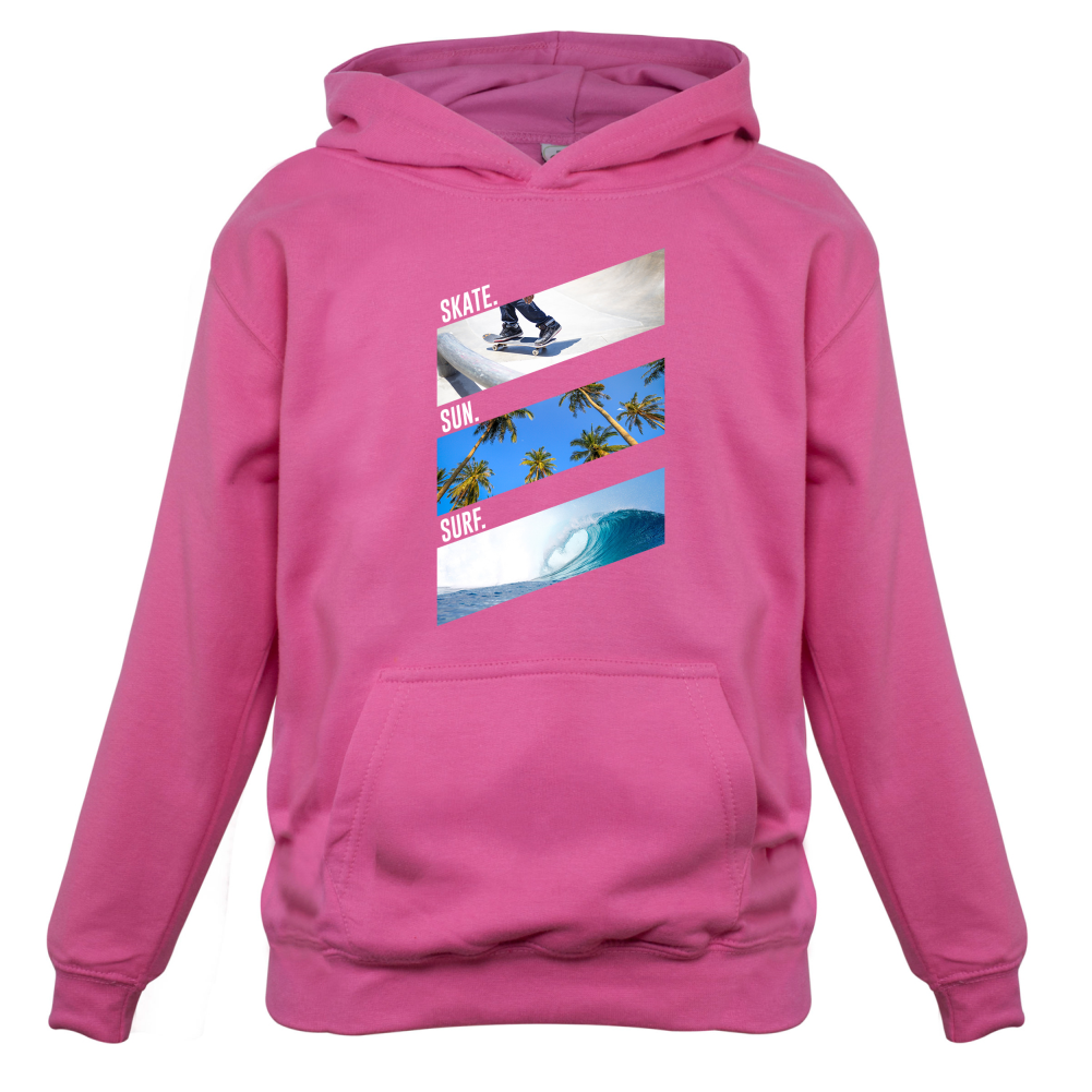 Skate Sun Surf Kids T Shirt