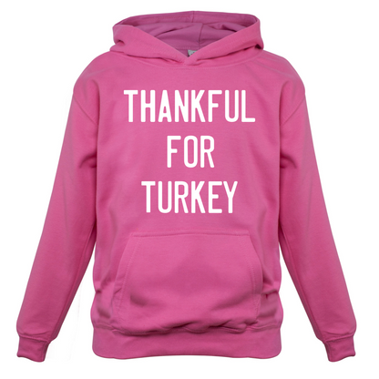 Thankful For Turkey Kids T Shirt