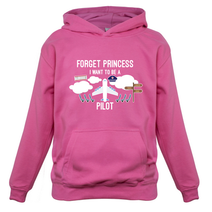 Forget Princess Pilot Kids T Shirt