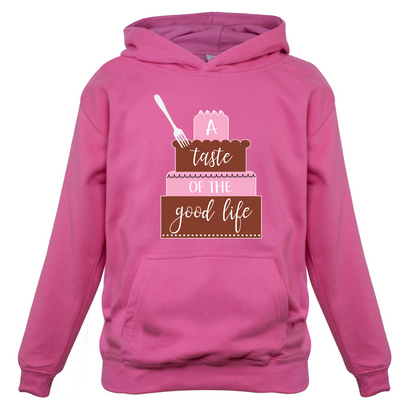 Taste The Good Life Kids T Shirt