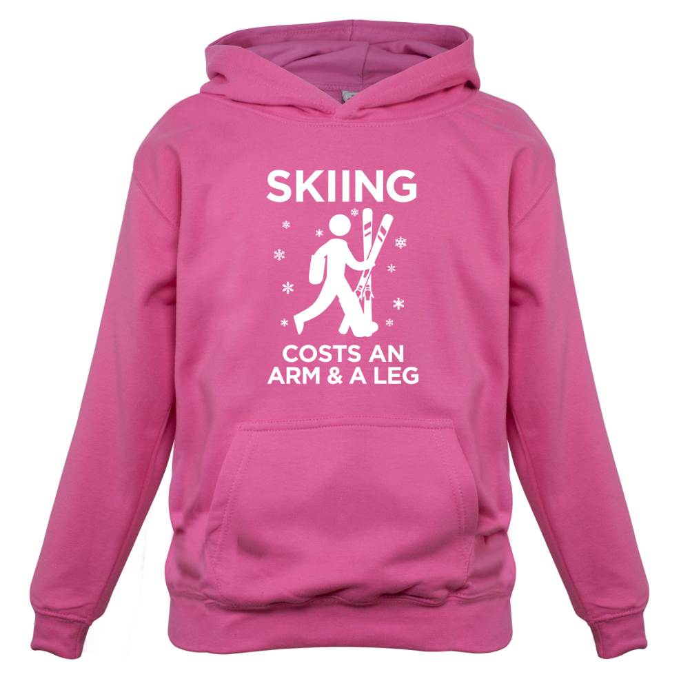 Skiing Costs Arm & A Leg Kids T Shirt
