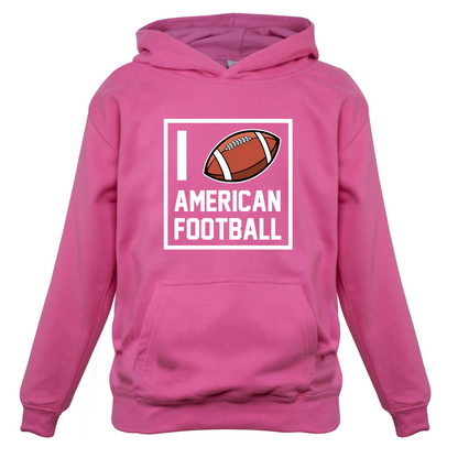 I Heart American Football Kids T Shirt