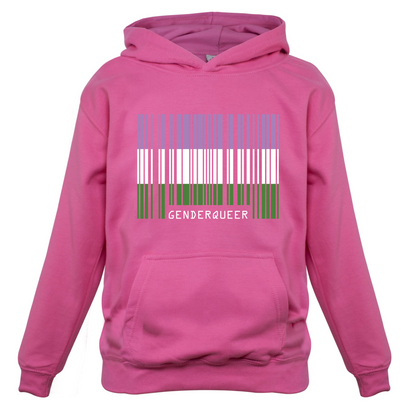 LGBT Barcode Flags - Gender Queer Kids T Shirt