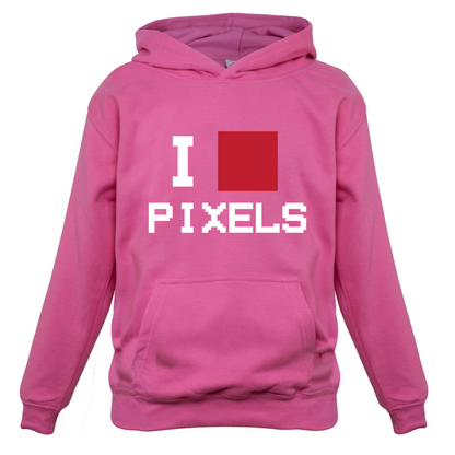 Pixel Heart Kids T Shirt