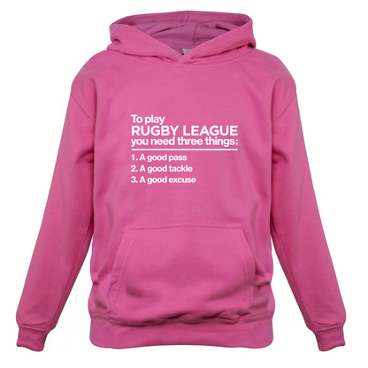 To Play Rugby League Kids T Shirt