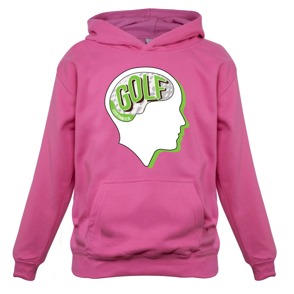 I Thiink About Golf Kids T Shirt