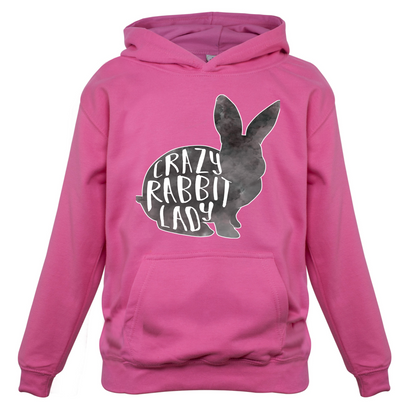 Crazy Rabbit Lady Kids T Shirt